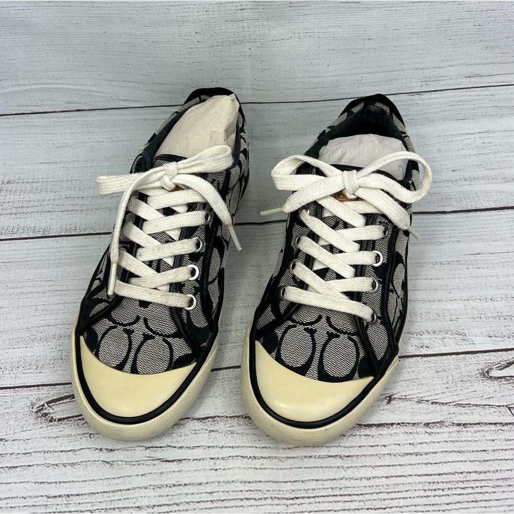 Womens Coach Barrett Signature Canvas black Sneakers size 5.5 - Picture 11 of 15